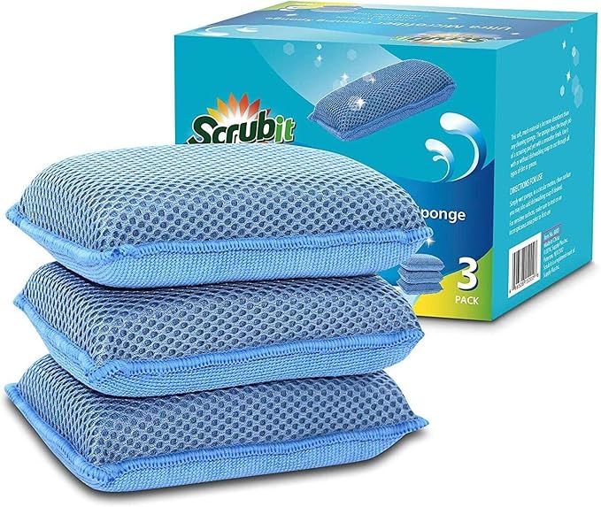 Miracle Microfiber Kitchen Sponge by Scrub-It by SCRUBIT