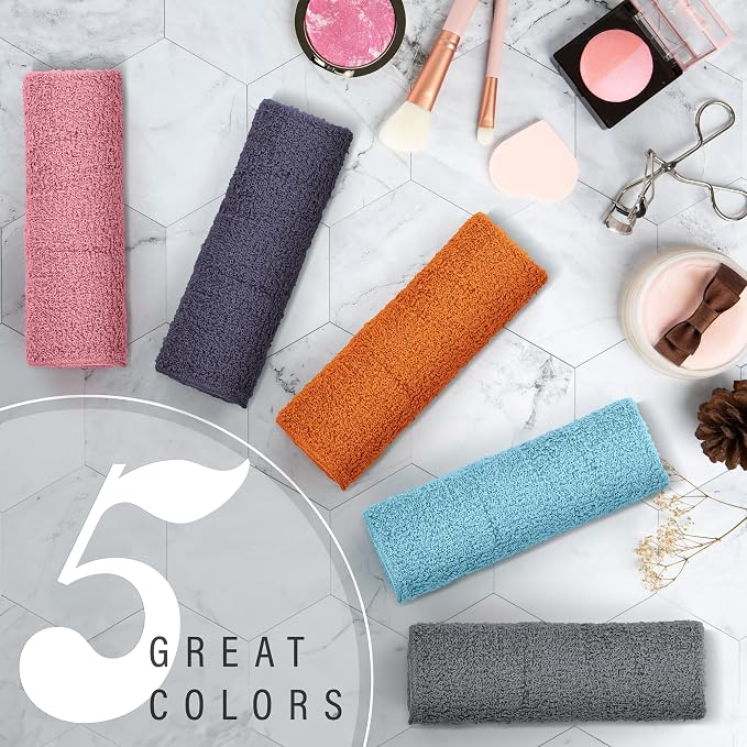 DecorRack 20 Pack 100% Cotton Wash Cloth, Luxurious Soft, 12 x 12 inch Ultra - Image 6