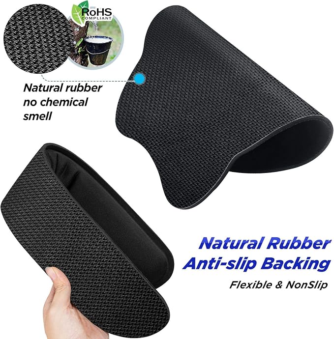 Gimars Upgrade Enlarge Superfine Fibre Soft Smooth Gel Ergonomic Mouse Pad - Image 4