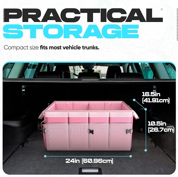FORTEM Trunk Organizer For SUV Car Trunk Organizer, Foldable Storage, Car - Image 4