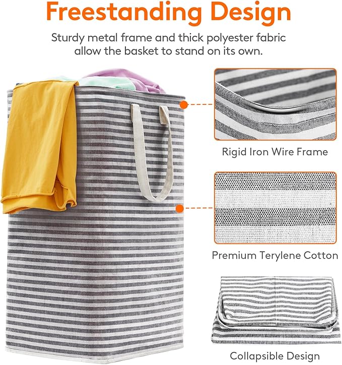 Lifewit Laundry Hamper Large Collapsible Laundry Basket, Freestanding - Image 2