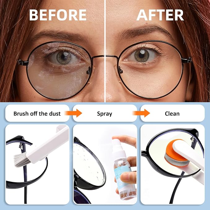 Ordilend Glasses Cleaner, Glasses Cleaning Kit - Image 4