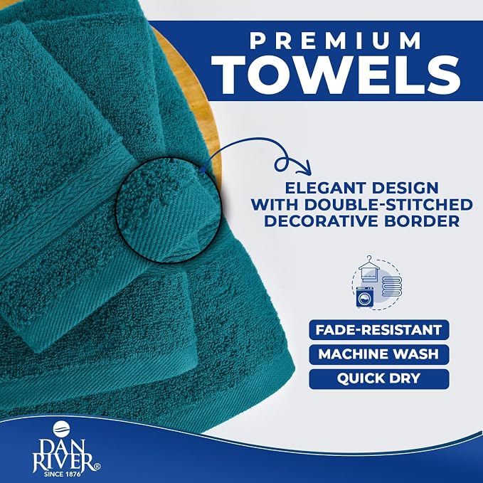 DAN RIVER 8 PC Luxury Bath Towels - Image 6