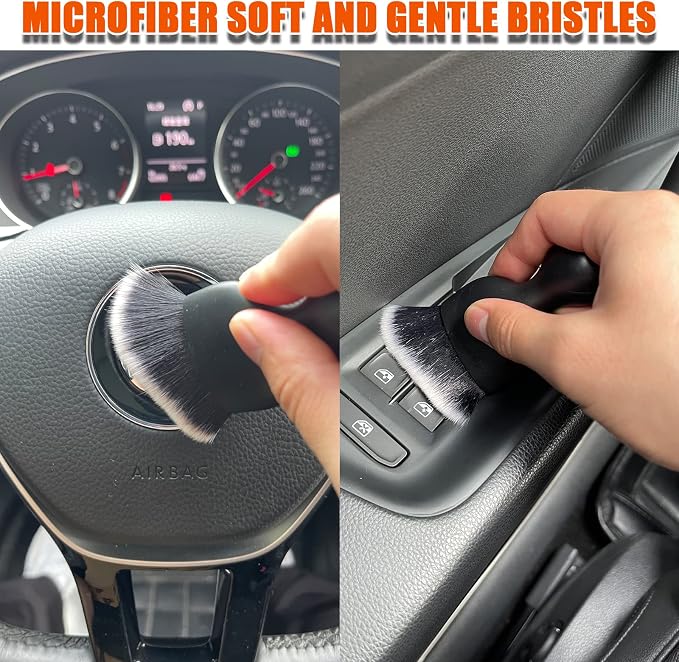 Car Interior Detailing Brush, Ultra Soft Non-Scratch Dust Brush, Car Interior - Image 6