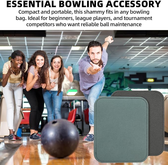 TonGass Leather Bowling Shammy Towel 6.56" x 5.56" – Double-Sided Genuine - Image 6