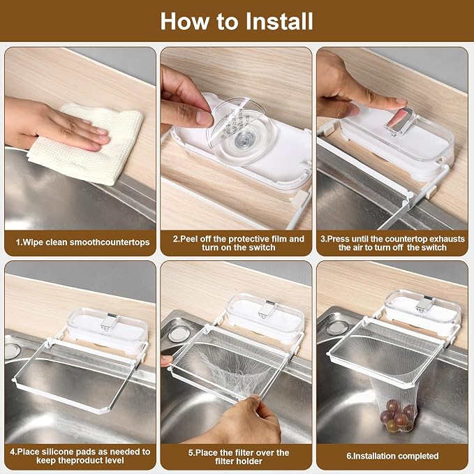 Kitchen Sink Drain Strainer Basket Holder - Image 3