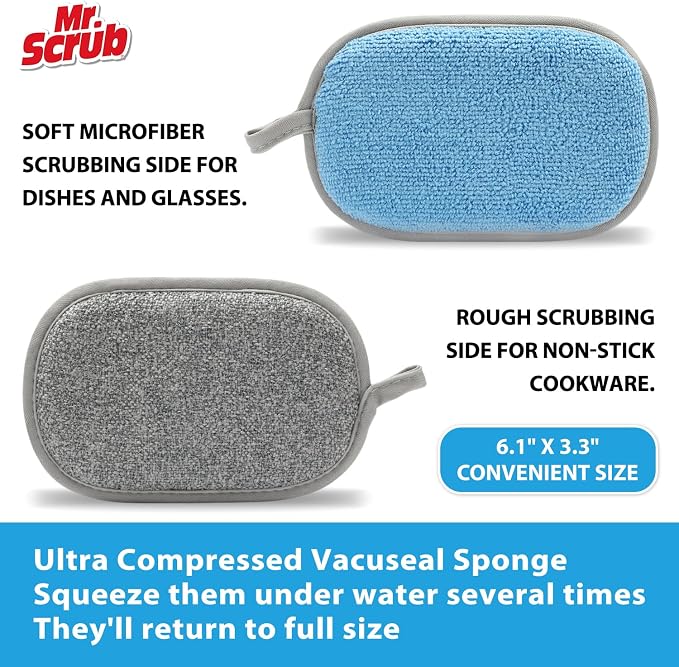 Sponges Kitchen Dish Sponge for Washing Dishes Cleaning Kitchen, All-Purpose - Image 4