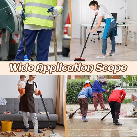 6 Pcs Fiberglass Broom Handle Replacement Handle Broom Stick Pole - Image 6