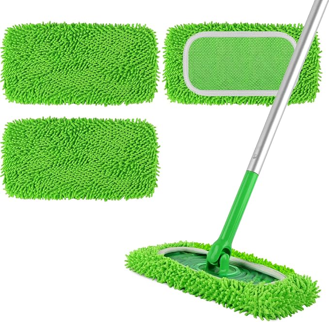 Reusable 100% Coral Fleece Mop Pads Compatible by ZHAYAO