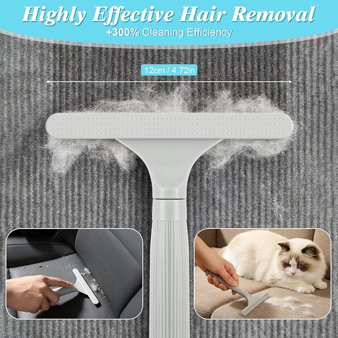 4 in 1 Carpet Rake for Pet Hair Removal - Image 7