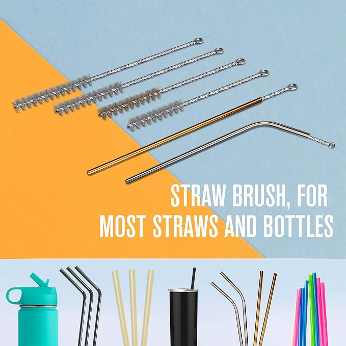 Houseables Bottle Brushes, Water Bottle Cleaner Brush Set, Hydroflask Cleaning - Image 7