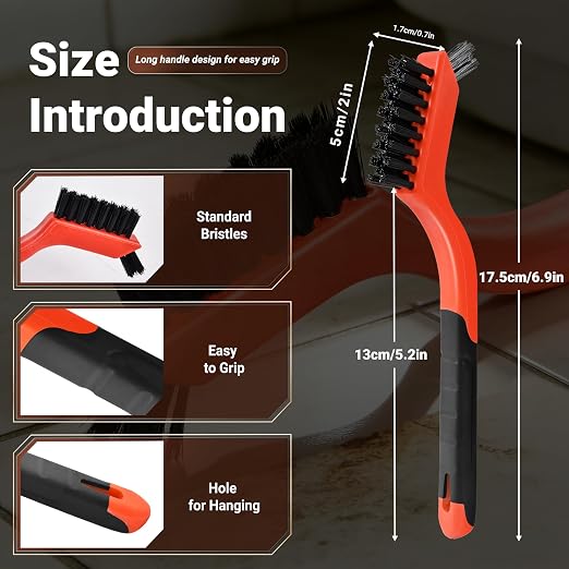 12 Pieces Nylon Brush Set, Nylon bristles - Image 2