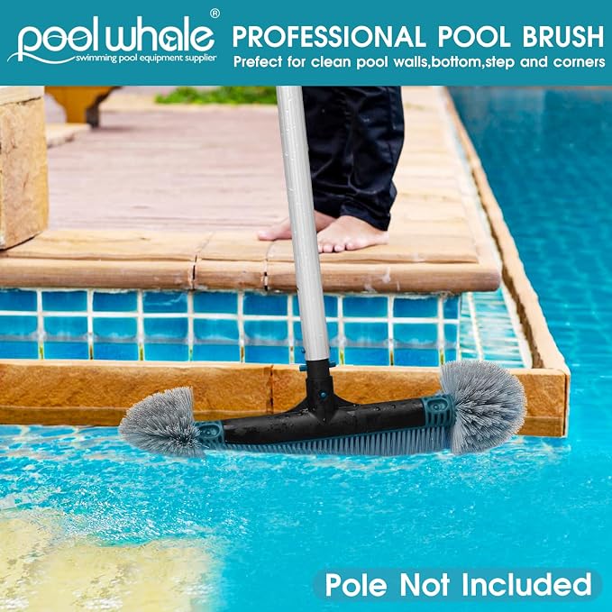 20'' Pool Brush Head, Detachable Pool Cleaning Brush - Image 8
