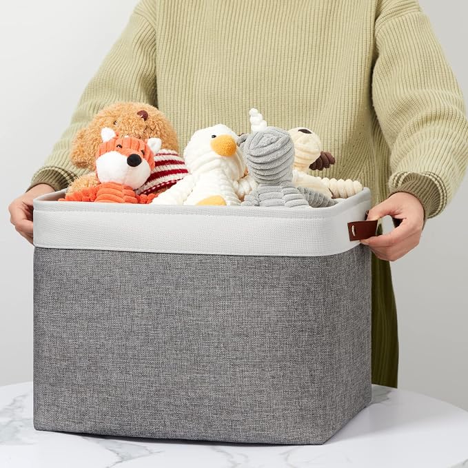DULLEMELO Storage Baskets Large 16"x12"x12" Rectangular Storage Bins Baskets - Image 5