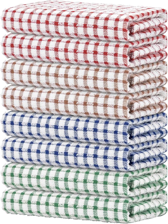 Nialnant 8 Pack Kitchen Towels, Dish Towels by Nialnant
