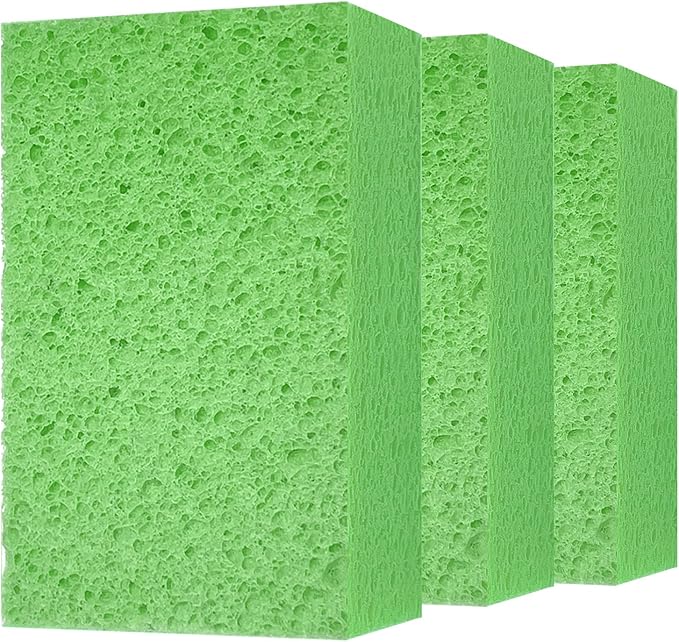 Cleaning and Washing Sponge, 3 Pack Large Extra Thick Heavy Duty Sponge by Mainlyrunmakeupsuppliers