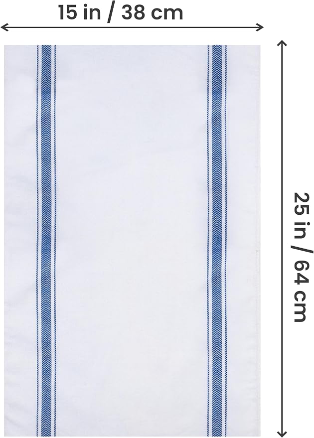 Utopia Towels Blue Dish Towels 100% Ring Spun Cotton Highly Absorbent & - Image 2