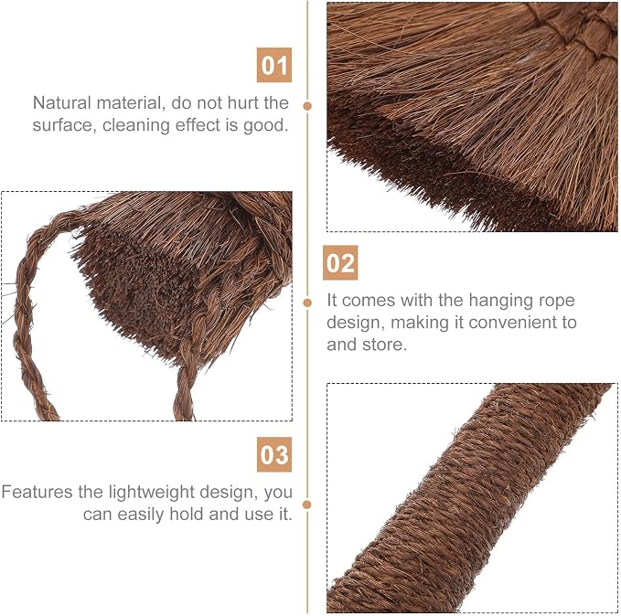 Small Cleaning Broom for Home Lightweight Sweep The Bed Brush Soft Synthetic - Image 3