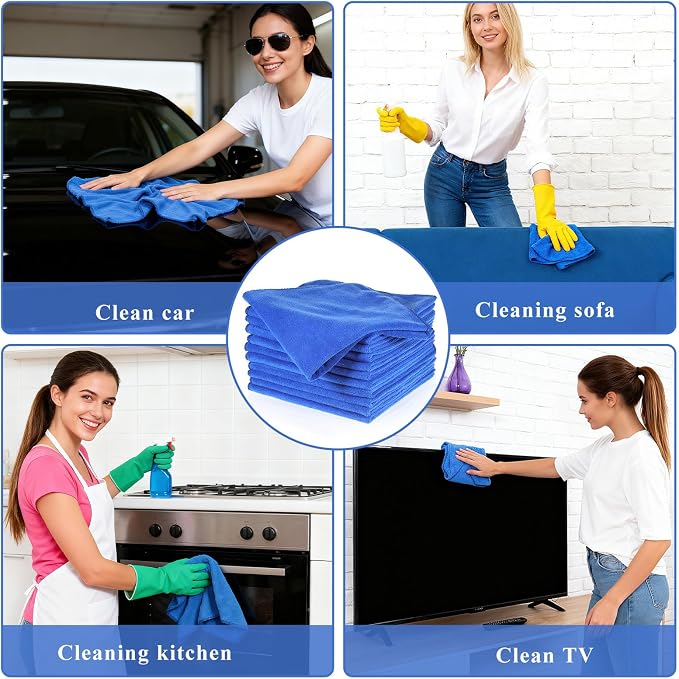 SHENLI 30Pack Edgeless Microfiber Towels - Image 7