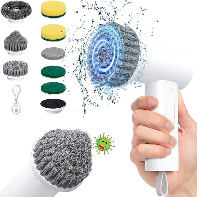 Electric Spin Scrubber, 3000 mAh Cordless Power by StarVal