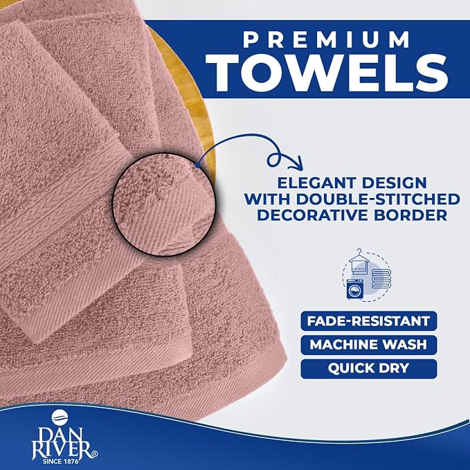 DAN RIVER 8 PC Luxury Bath Towels - Image 6