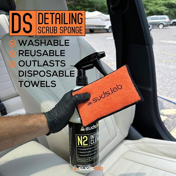 Suds Lab DS Microfiber Detailing Scrub Pad 2 Pack - Image 7