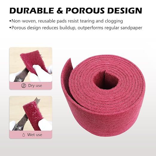 Maroon General Purpose Scuff Pads, Scouring Pad, Paint Primer Prep Scratch - Image 4