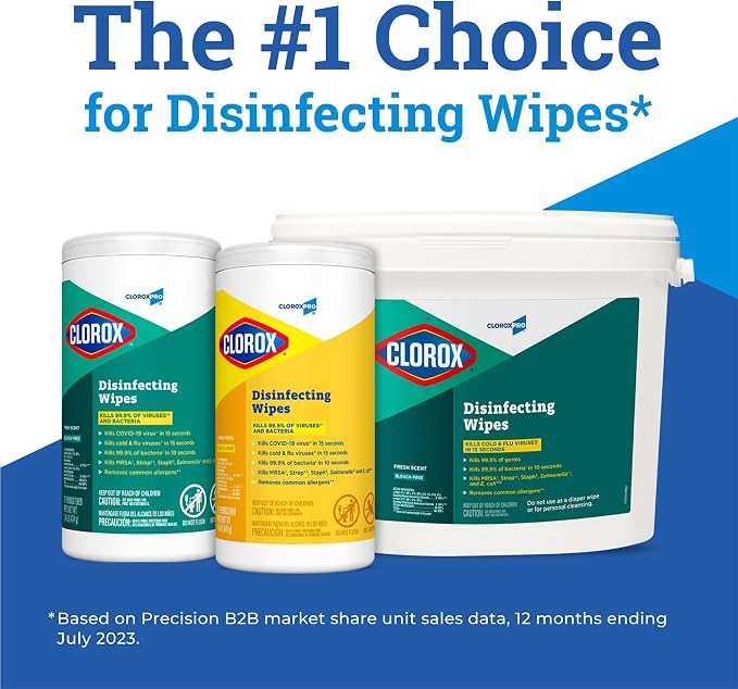 CloroxPro Clorox Disinfecting Wipes, Lemon Fresh - Image 3