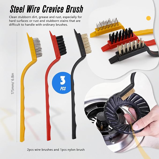 15Pcs Crevice Cleaning Brush Groove Gap Hard Bristle Cleaning Tool Small Clean - Image 7