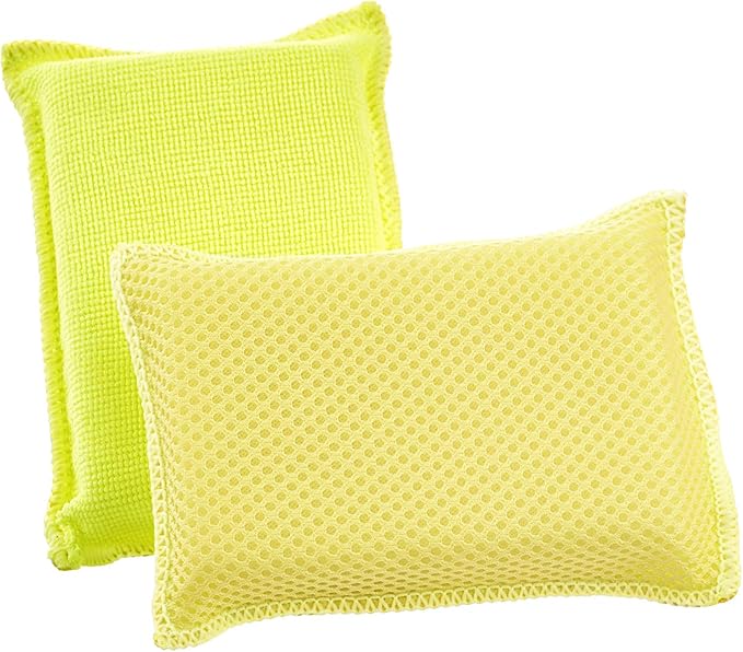 Microfiber Sponges for Dishes Kitchen Sponges Non-Scratch Sponge Dish Scrubber - Image 8