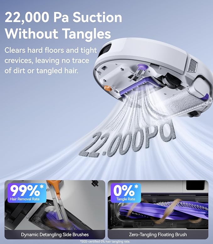 NARWAL Flow Robot Vacuum and Mop Combo, FlowWash Real-Time Self-Cleaning Track - Image 5