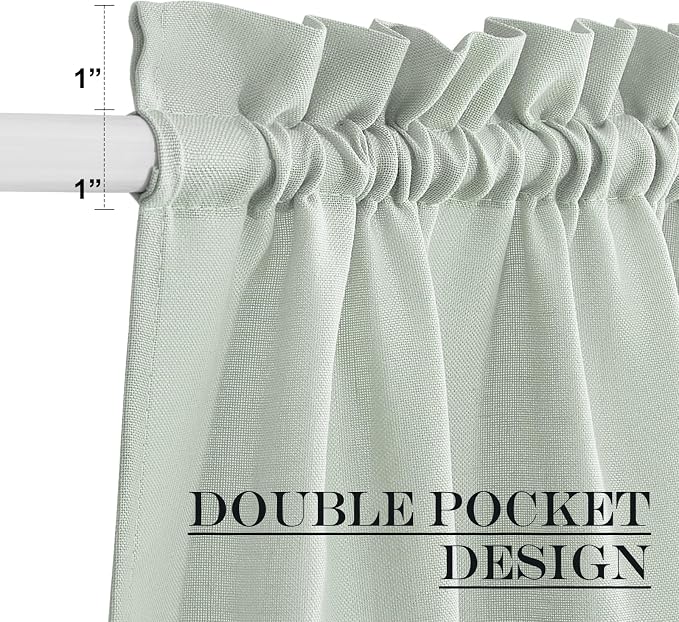 NICETOWN Sage Green Door Curtains - Image 4