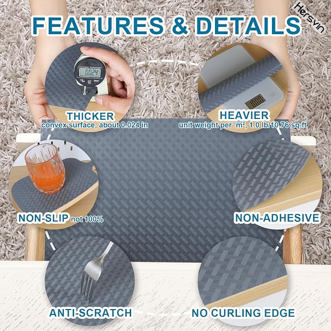 Shelf Liners 24 in x 20 ft EVA Drawer Mats, Non-Adhesive Cupboard Pad, Kitchen - Image 2