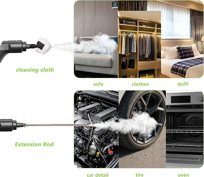 Steam Cleaner Handheld, Portable Steamer Cleaner, 2500W Steamer - Image 6