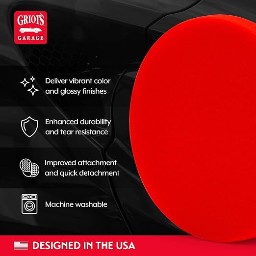 Griot's Garage 6.5” Red Foam Waxing Pads - Image 3