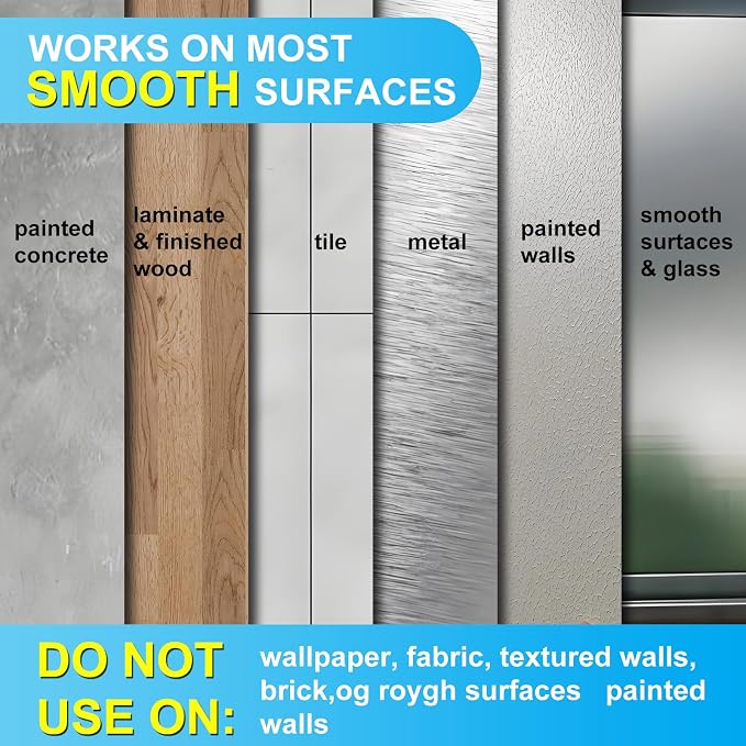 3pack Mop and Broom Holder Wall Mount Self Adhesive - Image 4