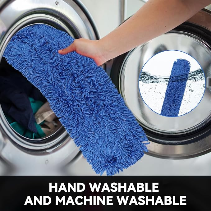 60 Inch Commercial Dust Mop Head: Replacement Medium Washable Industrial Mop - Image 3
