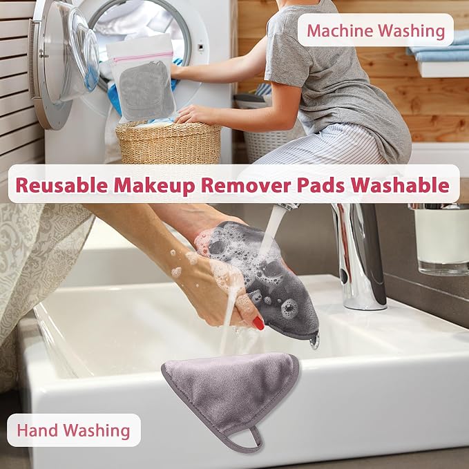 Makeup Remover Cloth, Makeup Remover Pads Microfiber Face Washcloth - Image 7