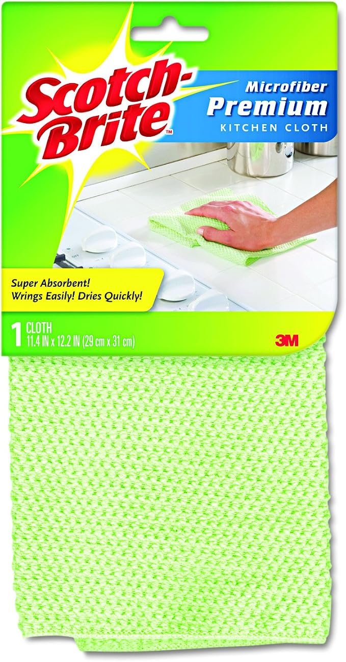 Scotch-Brite Premium Kitchen Cleaning Cloth, Microfiber by 3MIndustrial