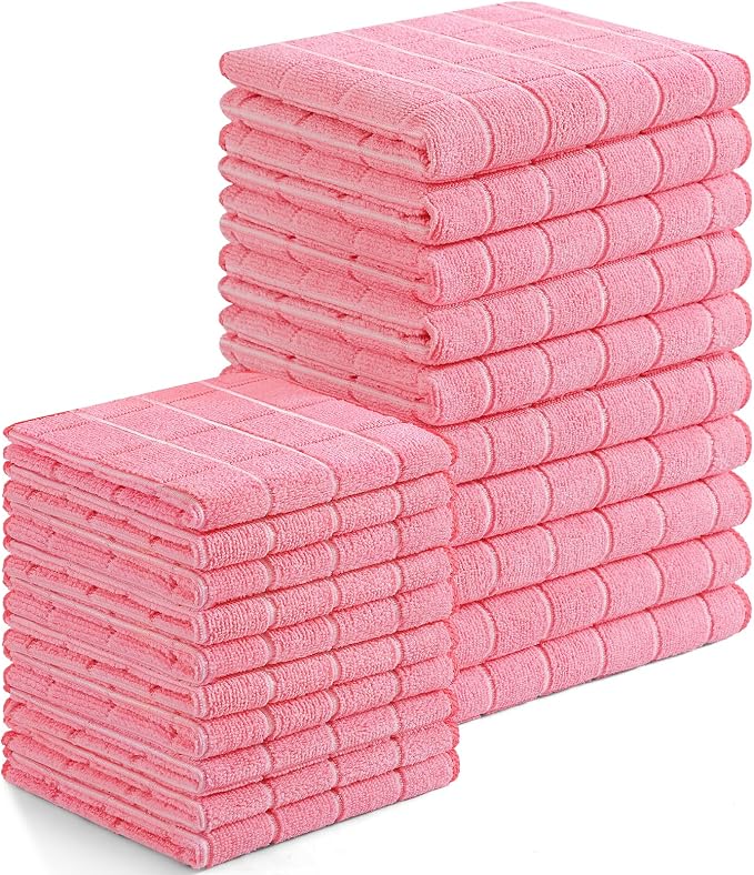Homaxy Microfiber Kitchen Towels and Dishcloths Set, 20 Pack Soft and Absorbent by Homaxy