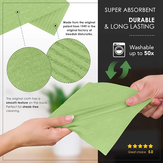 SUPERSCANDI 10 Pack Swedish Dishcloths - Image 8