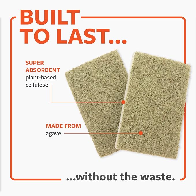 Full Circle Heavy Duty Scrubber Sponge – Robust Agave Leaf & Plastic-Free - Image 5