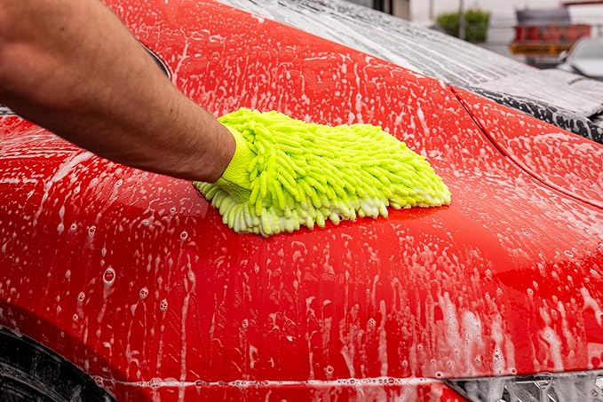 4 Pack Microfiber Car Wash Mitt | Ultra-Soft Chenille | Car Wash Detailing | - Image 2