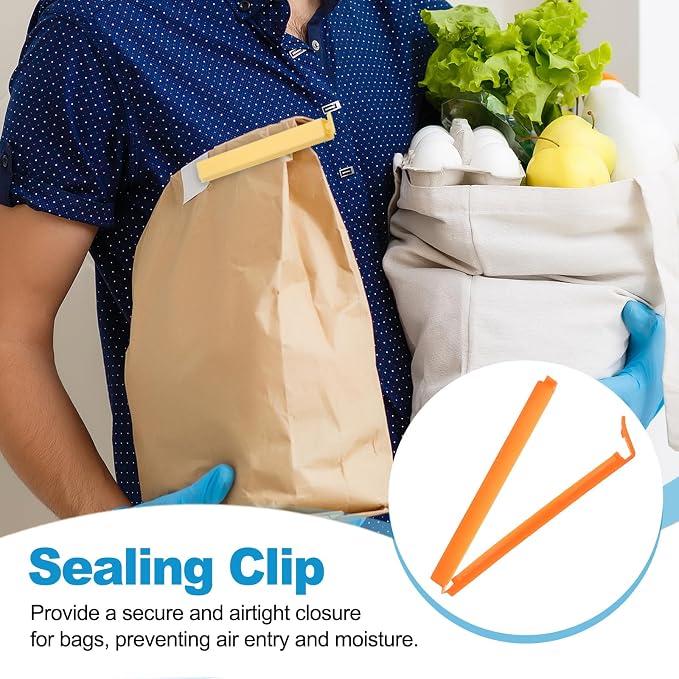 PATIKIL Sealing Clips 4.3 Inch, 10 Pack Reusable Plastic Bag Clip Clamp Sealer - Image 5