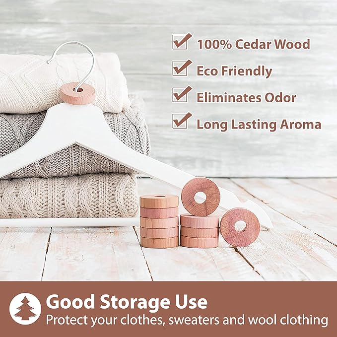 Pack of 30 Cedar Blocks and 16 Lavender Flower Sachets Craft Bag, Drawer - Image 2
