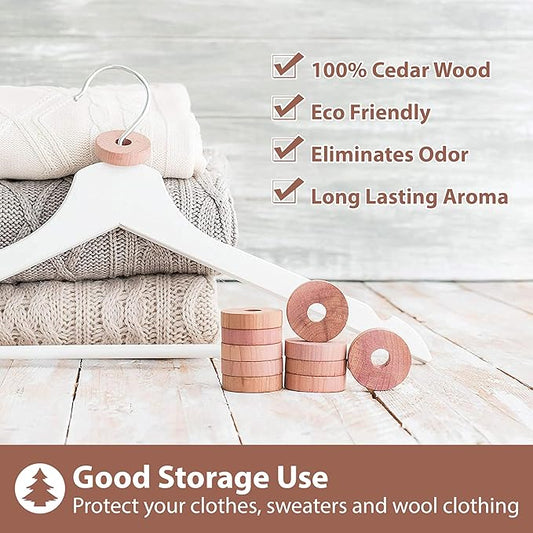Pack of 30 Cedar Blocks and 16 Lavender Flower Sachets Craft Bag, Drawer - Image 2