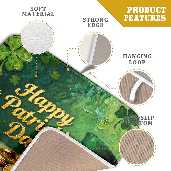 St Patrick's Day Dish Drying Mat - Image 4