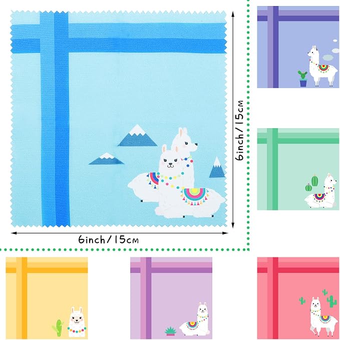 Weewooday 18 Pieces Glasses Cleaning Cloth Cute Flower Spring Floral Design - Image 2