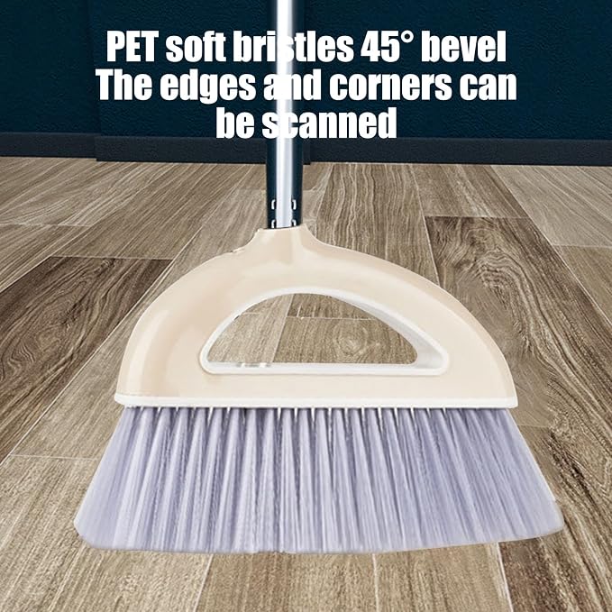 Broom and Dustpan Combo for Office, Broom and Dustpan Set for Home, Long Handle - Image 5