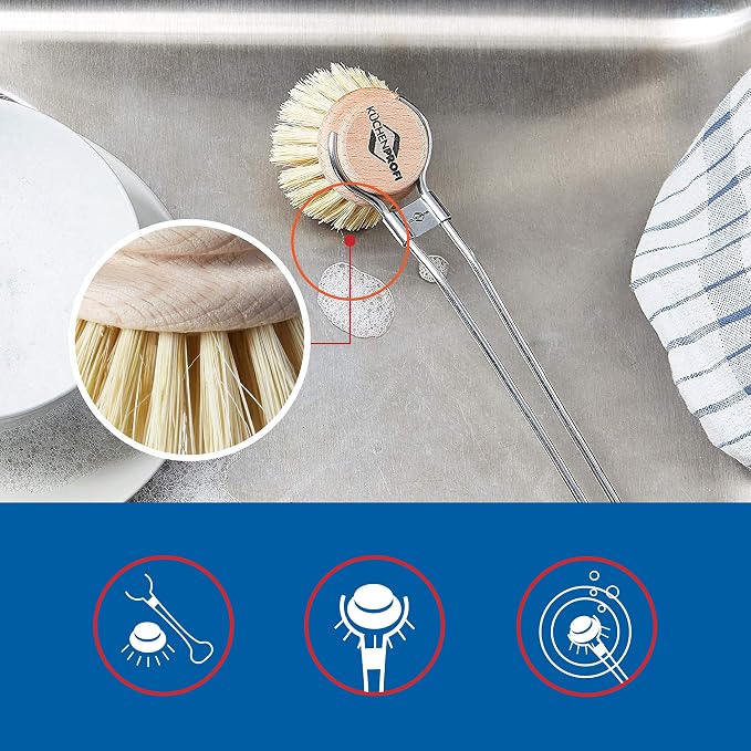 Küchenprofi Classic Dishwashing Brush, Stainless Steel, K1109432800 - Image 5